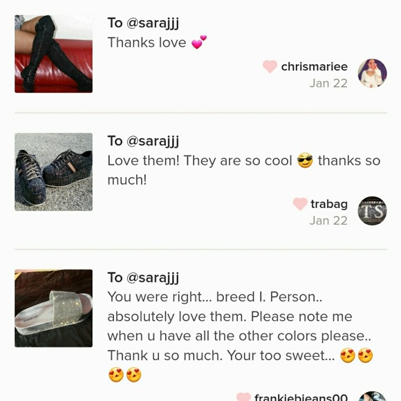 Last Size 6**🖤Blk Encructed Glitter Flatform - Picture 3 of 8